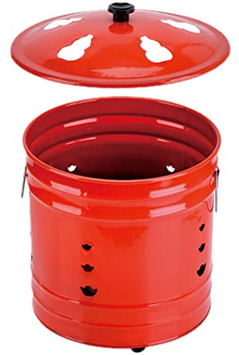 GALPADA Incinerator Für Gartenabfälle Und Papierverbrennung Feuerschale Mit Belüftungsdesign Für Zuhause Und Outdoor-aktivitäten Langlebig Emailliertem Material Vielseitig Einsetzbar