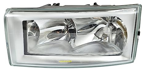 EASYSHOP24H Faro Fanale Proiettore Anteriore SX Sinistro Per Daily III s2000 da 2000 a 2005 H7 H1 Con Regolazione Elettrica Gruppo Ottico Luce Fanalino Lato Guidatore
