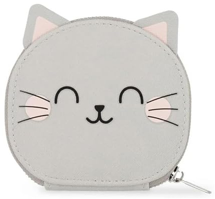 Legami - Kit de manucure - But First, Nails!, Ciseaux, Coupe-ongles, Lima, Spingicuticules pour manucure et pédicure, Set de poche et portable, idéal pour les voyages, usage domestique, Kitty