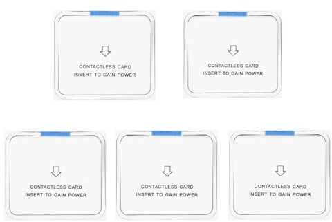 Interruptor Conmutador de Ahorro de Energía para Hotel de 5 Piezas Tarjeta Magnética Panel de Sensor de Electricidad Tarjeta de Identificación de Ahorro de Energía Tarjeta T5557