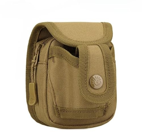 BeNtLi Borsa per Riporre Fionda, Accessori per Fionda, Borsa per Riporre Munizioni per Fionda in Tela, Attrezzatura Sportiva All'aperto, Marrone Mimetico