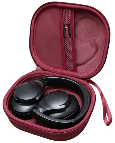 XANAD Headphone Case for Soundcore Anker Q20i/Q30/Q45 Headphones (Brown) | Hard Case for Soundcore Anker H30i/JBL Tune 520BT/530BT/JLab JBuds LUX/Bose QuietComfort Wireless On-Ear Headpho