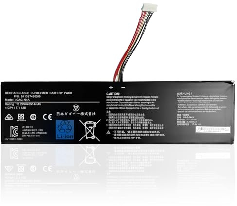 15.2V GAG-N4A 6514mAh Laptop-Akku für Gigabyte Aorus 15G KB KC XC 15 BSF XE4 XE5 YE4 KE5 15P XD YD 17H 17G YD YC Aero 16 YE5 XE5 Series