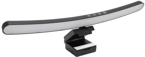 XUMIUZIY Computer Monitorlampe, Gebogene Moni Tor Lichtleiste mit Fernbedienung, USB Lese LED Arbeitslampe mit 7 RGB Lichteffekten, Timer, Touch Steuerung, Augenschonend für Zuhause/Spiel