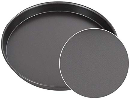 WUSHADEHANS Teglie per Pizza, Rivestimento Antiaderente Duro for microonde Tray Teglia da Forno for Cucina di qualità Commerciale Teglie Rotonde for Dolci Utensili da Cucina(9inch)