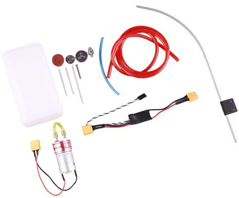 Harilla Elektrische Flugzeug Zahnradpumpe, Rauchpumpe, Wasserdichter Schalter, Auslaufsicher, Professionelle Benzinmotor Kraftstoffpumpe für Modellflugzeuge, Pumpensatz