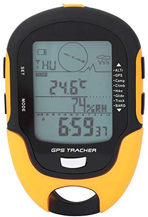 Keenso Barometer, Multi -Funktion GPS -Navigationsempfänger Handheld USB Wiederaufladbares Digitales Höhenmesser Barometer