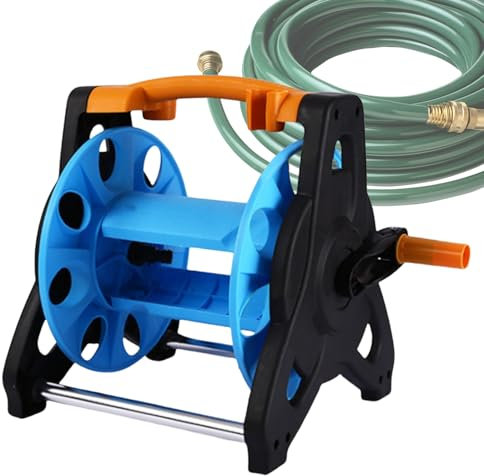 Water Hose Reel | Heavy Duty Tube Storage Winder - Garden Watering Hose Reel Cart with Wheels for Garden, Park, Backyard, Lawn, Farm, Enhance Outdoor Elegance, Wide Application