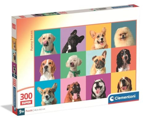 Clementoni Puzzle Funny Faces 300 Stücke für Kindern 9-12 Jahre | Geschenk für Kinder, Puzzle für Kinder, Made in Italy, 21739