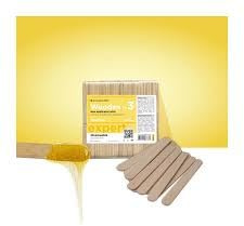 STALEKS PRO EXPERT - Applicatori di cera in legno (100 pezzi) – Spatole in legno di betulla 114 x 10 mm per depilazione di cera calda e calda