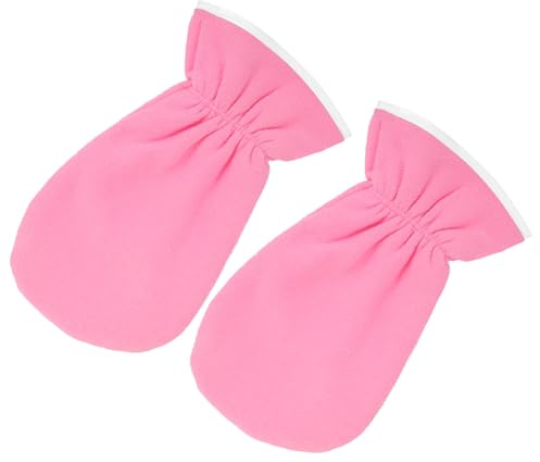 Guanti Idratanti Rosa, 1 Paio, Guanti Gel per Mani | Strato in Dacron Rivestimento in Lint, Uso Singolo o Crema Mani, Formato Paio