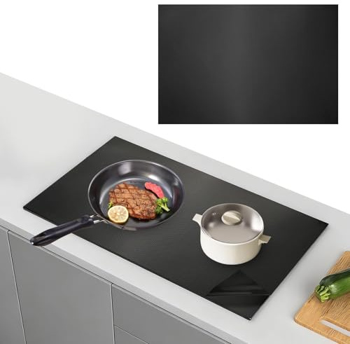 prota 54 x 90 cm stor induktionshäll skyddsmatta, silikon induktion skyddsmatta, magnetisk induktionsskyddsmatta multifunktionell silikonmatta värmeisolerad dyna för induktionsspis