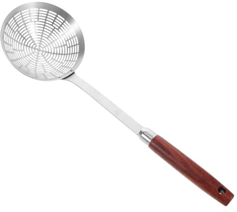 POPETPOP Colador de Acero Inoxidable Cuchara Espumadera para Pasta Cuchara Coladora para Olla Caliente Utensilios de Cocina de Acero Inoxidable