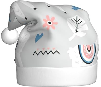 VCzsdff Alpaka-Druck, Unisex, Erwachsene, jährliche Zeremonie, 1 Stück, Weihnachts-Stirnbänder, Dekoration, Weihnachtsbaum, Schneemann, Nikolausmütze