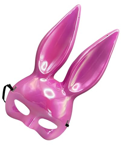 Lerpwige Schöne Maskeraden Maske Hasenohren Kaninchen Halbes Gesicht Cosplay Halloween Kostüm Zubehör Für Geburtstagsmaskeraden