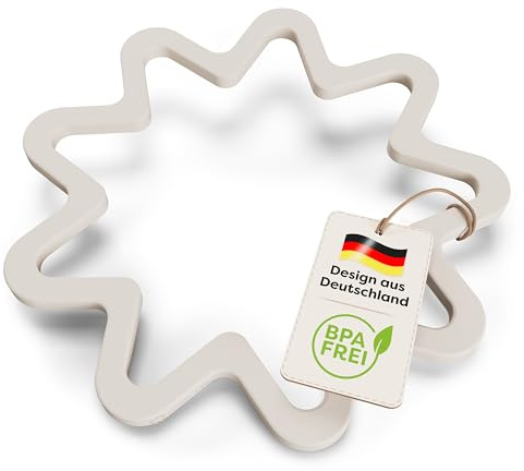 Topfuntersetzer Silikon Stern, hitzebeständig 240°C, BPA-frei, rutschfest | Premium, Hitzebeständig bis 240°C, Rutschfest, Spülmaschinenfest, BPA-frei, LFGB-Qualität, Design aus Deutschland