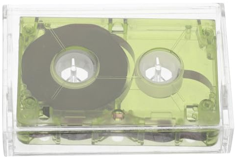 OSALADI Cinta de Casete Virgen de Alta Frecuencia, Grabable de 40-60 Minutos, Color Verde, Compatible Grabadoras Portátiles, para Grabación de Audio y Música, Uso en Entrevistas y Eventos