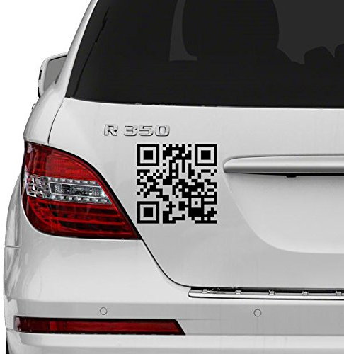 (180 x 180 cm, personalisierbar mit einem QR-Code Vinyl, schnelle Reaktion Strichcode Art Decor-Sticker/Aufkleber für Ultraschallbild, inklusive zufällig Aufkleber Geschenk!