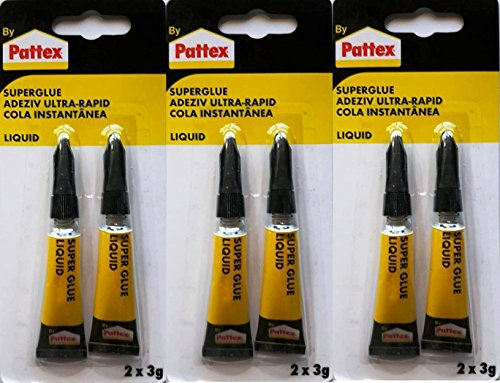 Pattex Sekundenkleber 2 x 3g flüssig liquid (6 x 3 g)