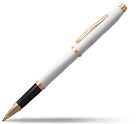 CROSS Century II Pearlescent White Lacquer Rollerball Pen with Rose-Gold Tone Appointments