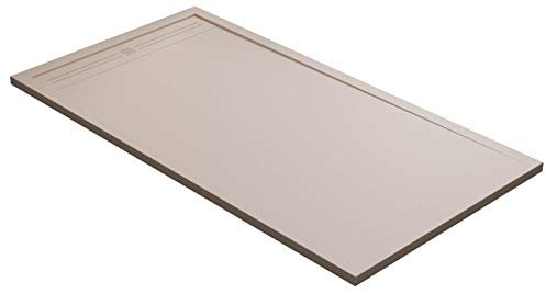 Duschwanne 70 x 150 cm aus Stein Podrini Makalu Sand