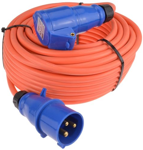 kenable Caravan/Motorhome 3 Polig Electric Hookup 2,5 mm 16a Stromkabel Verlängerung Kabel 25 m [25 Meter/25m]