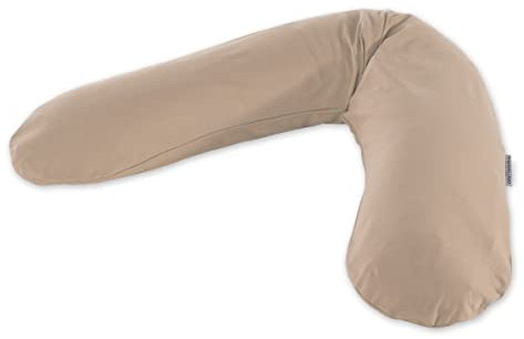 Das Original Theraline Stillkissen + Bezug Dinkelfüllung Cappuccino Bamboo