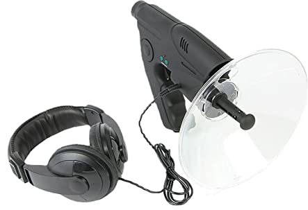 Liummrcy Microphone parabolique Monoculaires 8X Oiseaux Longue Distance Écoute parabolique Microphone directionnel Microphone parabolique Oreille bionique pour écoute Longue portée