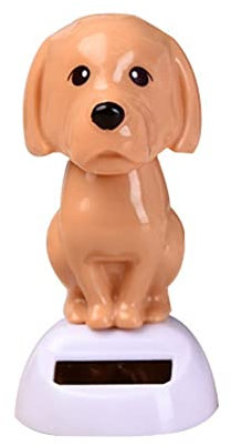 Solarfigur Wackelfigur, Auto Lustig Solarbetriebene Wackelkopf Hund- Cartoon Hund Armaturenbrett Ornament Solar Tanzen Spielzeug Figur Bobblehead,Auto Interieur Innendekoration Dashboard Dekoration