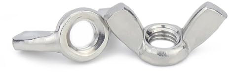 2/5/10 Stück M3 M4 M5 M6 M8 M10 M12 DIN315 A4 304/316 Edelstahl Rändelmutter Handfest Rändelmutter Schmetterling Ohr Flügelmutter anziehen (Color : 316 stainless teel, Size : 2pcs M12)