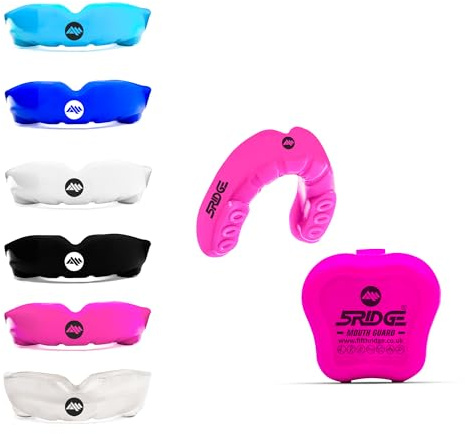 Protectores bucales para boxeo, hombres, adultos, jóvenes, jóvenes, moldeables, rughby, deportes, ajuste delgado, escudo de encías con caja, MMA, hockey, baloncesto, muay thai, fútbol (rosa, junior