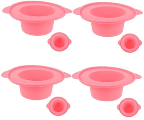 minkissy 4stücke Silicone Gesichtsmasken Mischschale Aus Hochwertigem Silikon Langlebig Und Hitzebeständig Für Diy Hautpflege Einfach Zu Handhaben Reinigen Für Kosmetikliebhaber Und