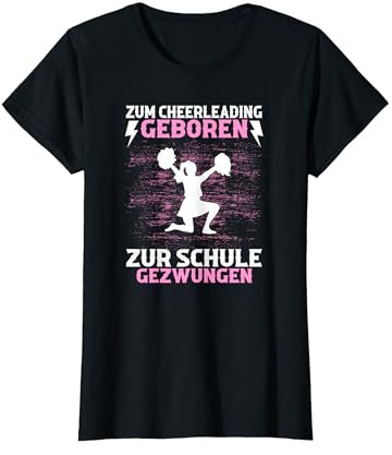 Cheerleading Schule Damen Pompom Cheerleaden Mädchen T-Shirt