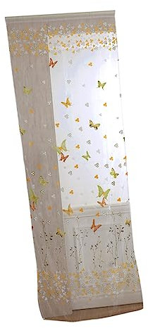 Cabilock Vorhänge Und Jalousien Bedruckte Vorhänge Türvorhänge Vorhänge Für Kinderzimmer Fenstervorhänge Für Schlafzimmer Kleiner Schmetterling Vorhänge Für Mädchenzimmer Glastür Vorhang