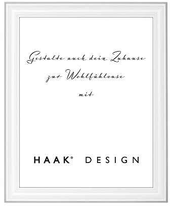 HaakDesign Bilderrahmen Barockrahmen Luna 50x150cm Weiß (matt)