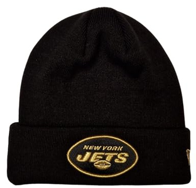 New Era NFL Beanie Mütze Wintermütze American Football goldenes Teamlogo schwarz