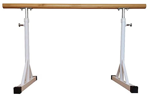 SnamicE Ballettstange mit Rutschfestem Ständer, höhenverstellbare Stretchstangen, freistehende tragbare Stangenstange für Heimtanz-Fitness (150 cm)