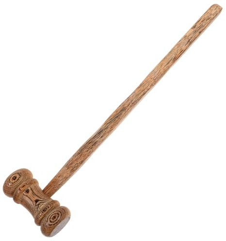 TEHAUX Holzrichterhammer Für Auktionen Handgefertigter Tragbarer Gavel Aus Massivem Holz Mit Klarer Klangqualität Für Juristen Und Studenten Bei Gericht Und Verhandlungen