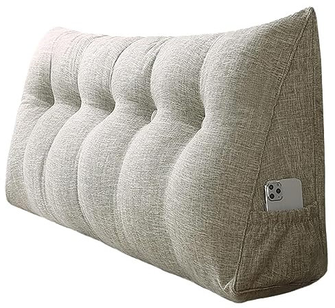 Rückenkissen aus Memory-Schaum für Bett, Sofa und Lesestützung, ergonomisches Lendenkissen (80 x 50 x 20 cm, Grün)
