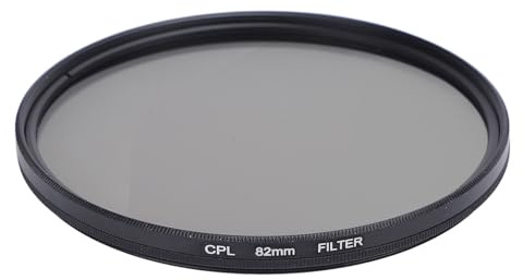 Cirkulärt Polarisationsfilter, CPL-Polarisationsfilter, Minska Reflektion, Förbättra Kontrasten, Flerbelagt Optiskt Glas Cirkulärt Polarisationsfilter för Kameralinser med (82 mm)