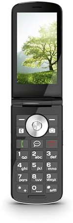Emporia TOUCHsmart.2 New Edition, cellulare 4G per anziani, tasto dedicato per whatsapp e messaggistica, volume elevato, display a colori da 3,25, stazione di ricarica, nero