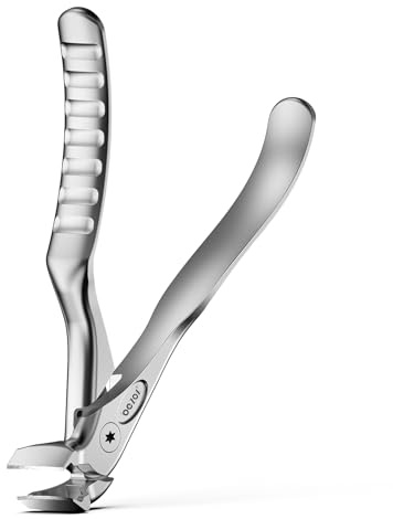 BEZOX Zehennagelknipser für dicke Zehennägel und Fingernägel, Langer Griff Nagelknipser mit Fänger, Präzisions-Nagelschneider