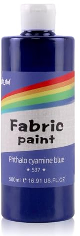 Colorful 500ml Fabric Paint-Phthalo-cyamine blue