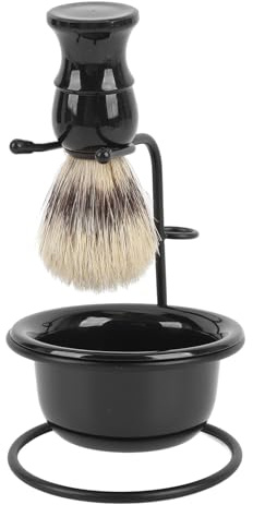 Pour le kit de brosse à raser, 3 pouces de rasage de cheveux, bol à raser et support de pinceau, pour les hommes