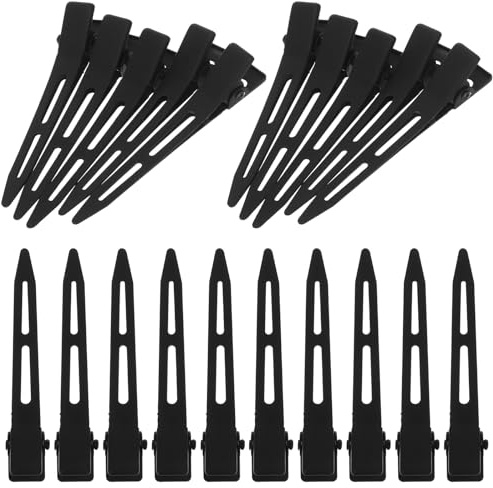 Homoyoyo Pinzas Pelo de Aleación Negro, Paquete de 30 Piezas Ligeras y Fáciles de Usar para Mujer, Ideales para Deportes y Uso Diario