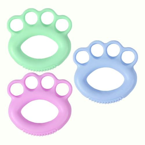 MAGICLULU Anneaux de Préhension TPR Lot de 3 pour Entraînement Force des Doigts, Renforceur de Poignée et Stimulateur Massage Paume, Appareil Musculation Mains et Rééducation