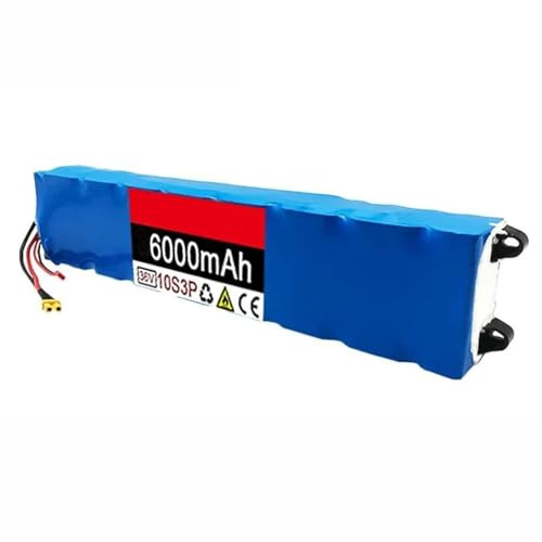 36V Batteria Agli Ioni Di Litio Per Scooter 6AH 10S3P Batteria Di Ricambio Per Bicicletta Elettrica Con 42V 2A Caricabatterie Adatto Per Monopattini Pieghevoli XT30+JST