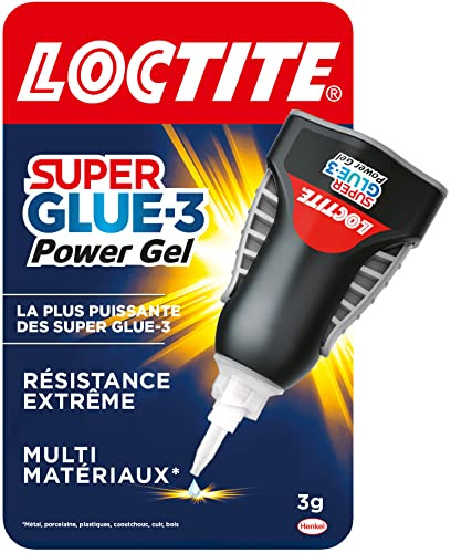 Loctite – Super Glue-3 Power Gel Control (flacon de 3 g) – Colle instantanée surpuissante avec débit contrôlé, universelle pour la plupart des matériaux