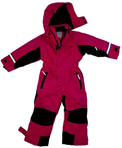 MAYLYNN Kinder Skianzug Schneeanzug Softshell beere wasserdicht | Schneeanzug Skianzug für Mädchen und Jugendliche atmungsaktiv und wasserdicht – Skioverall mit Schneefang – Einteiler