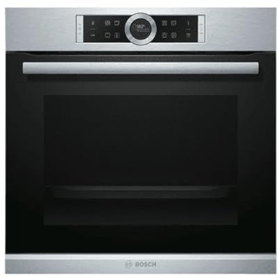Bosch HBG675BS1 Serie 8 Einbau-Backofen, 60 x 60 cm, Made in Germany,Pyrolyse Selbstreinigung, AutoPilot 10 Automatikprogramme, 4D Heißluft Backen auf 4 Ebenen,TFT-Touchdisplay,Edelstahl